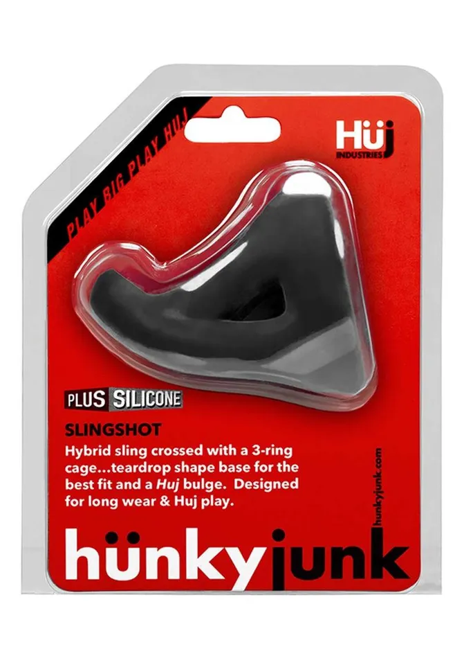 Hunkyjunk Male Sex Toys Hunkyjunk Slingshot Silicone 3 Ring Teardrop Cock Ring