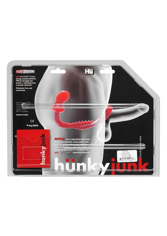 Hunkyjunk Ripple Silicone Textured Asslock Hunkyjunk Male Sex Toys