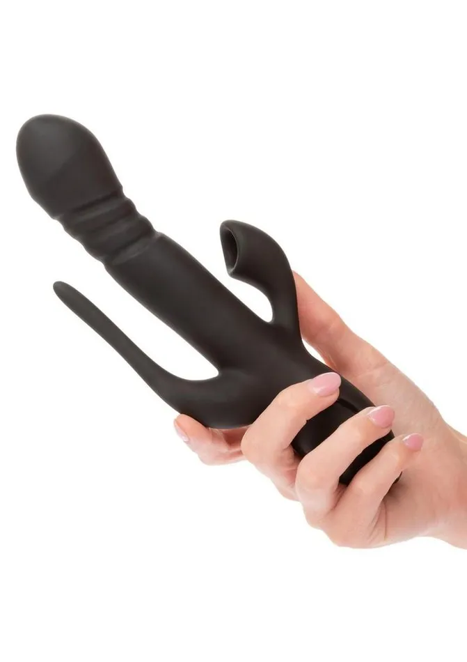 III Triple Female Sex Toys III Triple Euphoria Rechargeable Silicone Stimulating Vibrator