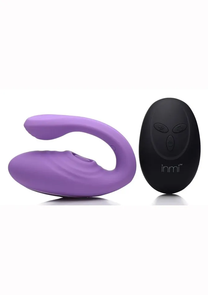 Inmi 7x Pulse Pro Pulsing Silicone Rechargeable Clit Stim Vibe with Remote Control Inmi Female Sex Toys