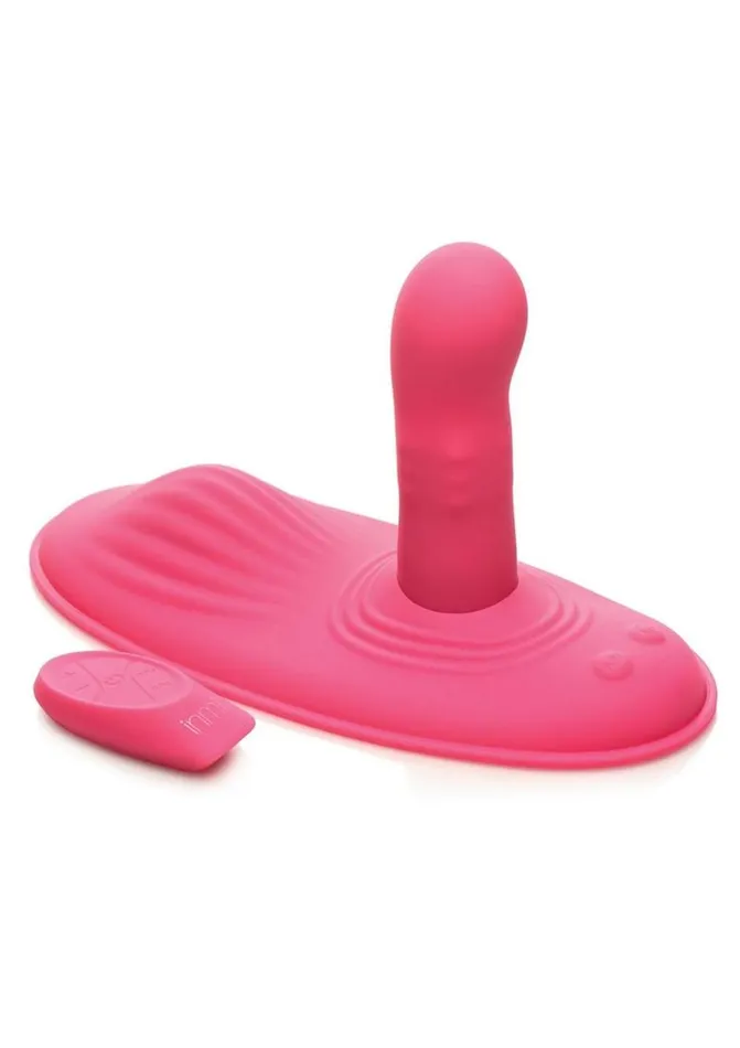 Inmi Inmi Spin N Grind Rotating and Vibrating Rechargeable Silicone Grinder Pad with Remote Female Sex Toys