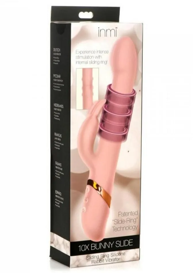 Inmi Sliding Ring Silicone Rabbit Vibrator Inmi Female Sex Toys