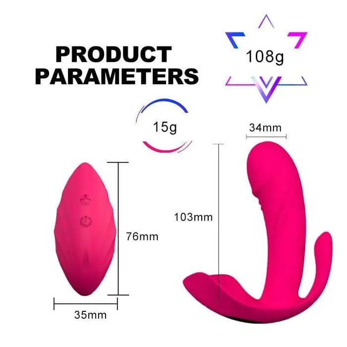 Invisible Wearable Vibrator Clitoris Vagina Anus Stimulator Adult Toy ADLTOYFUN Vibrators