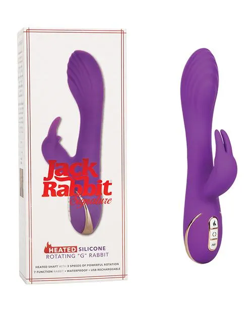 Jack Rabbit Signature Heated Silicone Rotating G Rabbit California Exotic Novelties Female Sex Toys