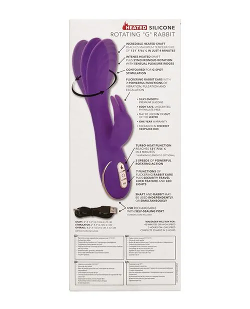 Jack Rabbit Signature Heated Silicone Rotating G Rabbit California Exotic Novelties Female Sex Toys