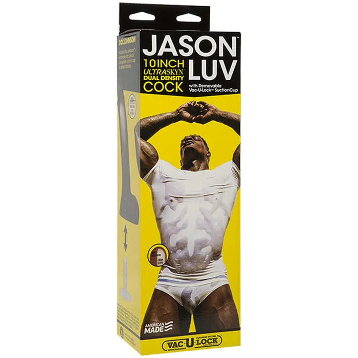 Jason Luv 10 ULTRASKYN Cock w Removable VacULock Doc Johnson Dildos