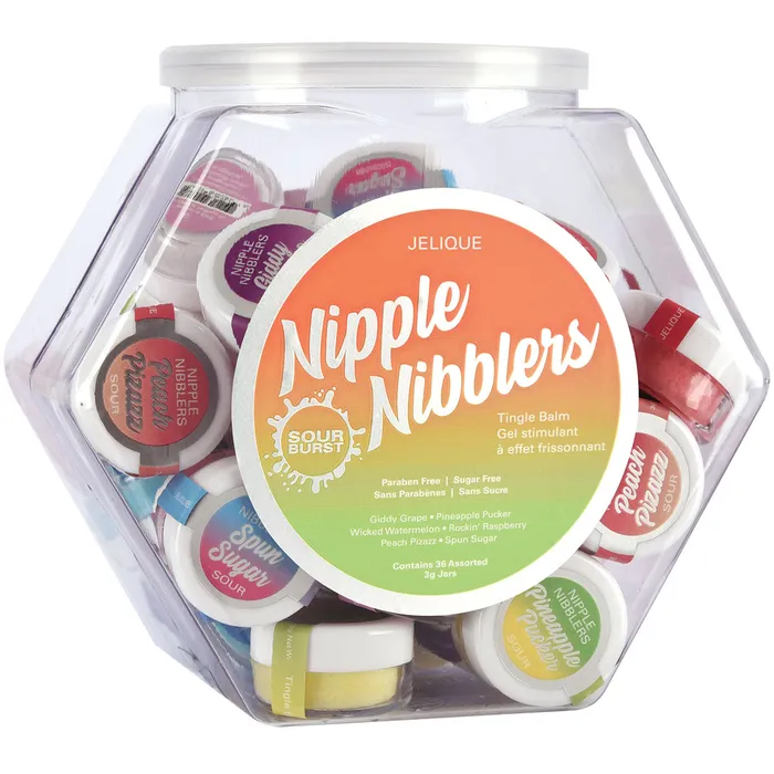 Jelique Nipple Clitoral Toys Jelique Nipple Nibbler SOUR Tingle Balm 36pc Mixed Bowl