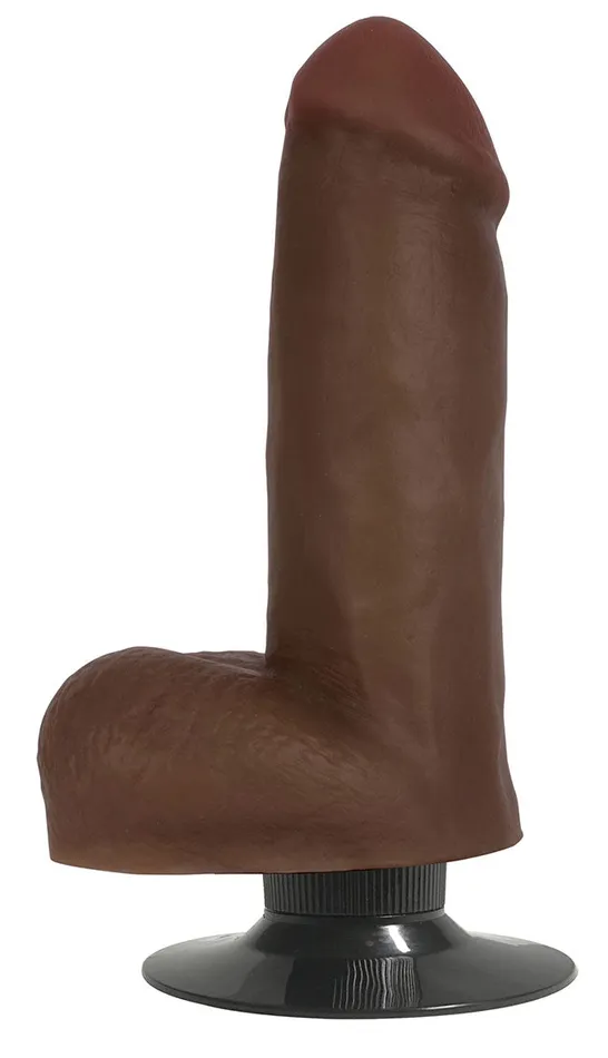 Jock 6 Vibrating Dildo With Balls Chocolate Curve Toys Female Sex Toys