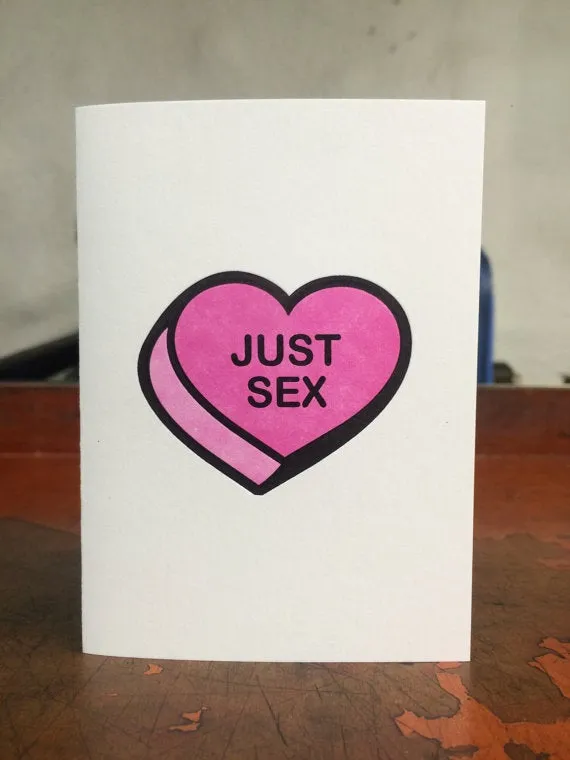 Just Sex Card Lady Pilot Letterpress Couples