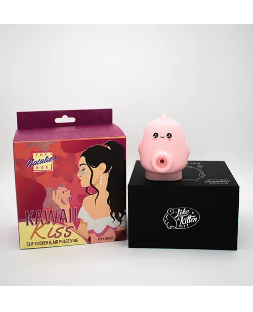 Kawaii Kiss Clit Flicker Air Stimulator Pink Like A Kitten Vibrators