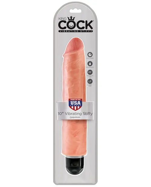 King Cock 10 Vibrating Stiffy Flesh Pipedream Products Dildos