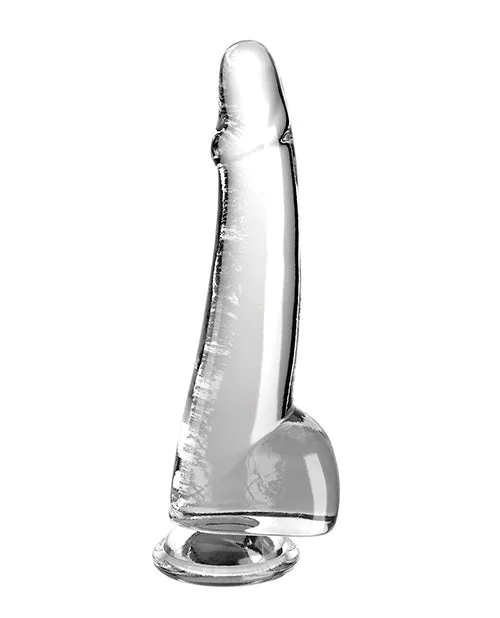 King Cock Clear 10 Cock with Ball Clear Pipedream Products Dildos