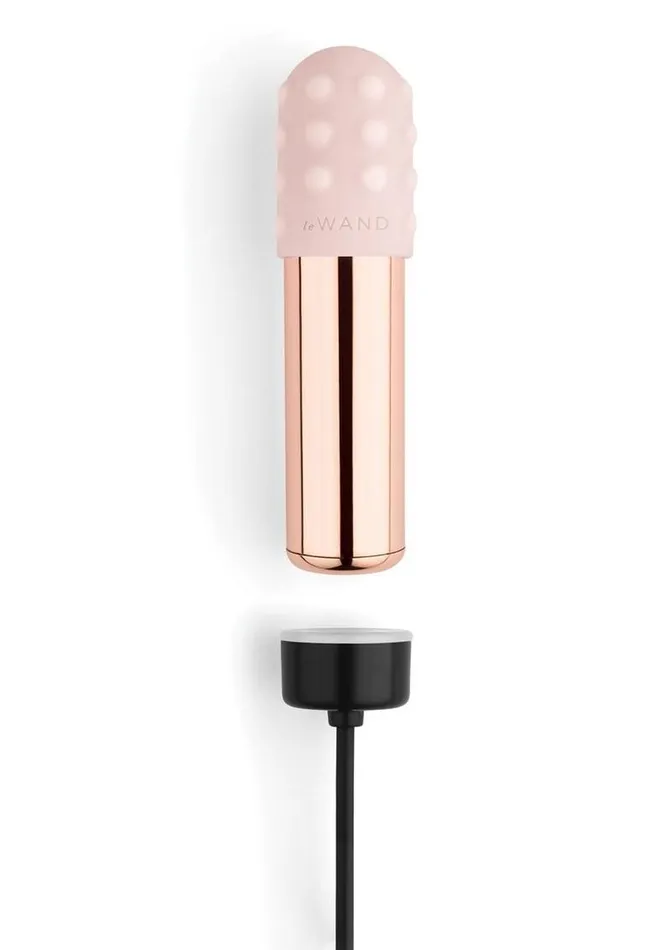 Le Wand Le Wand Bullet Rechargeable Vibrator with Textured Silicone Sleeve and Ring Female Sex Toys