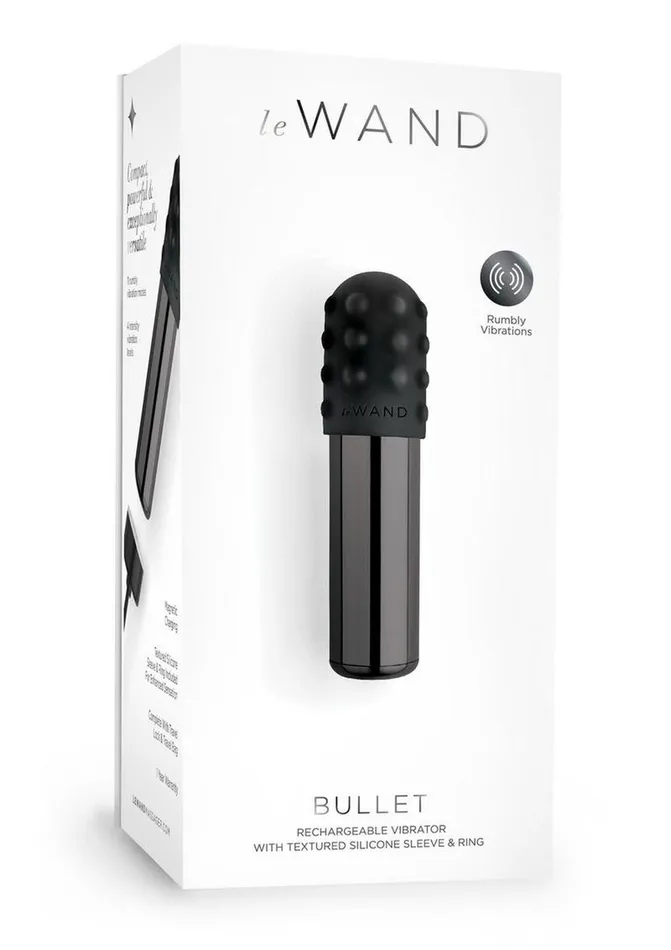 Le Wand Le Wand Bullet Rechargeable Vibrator with Textured Silicone Sleeve and Ring Female Sex Toys