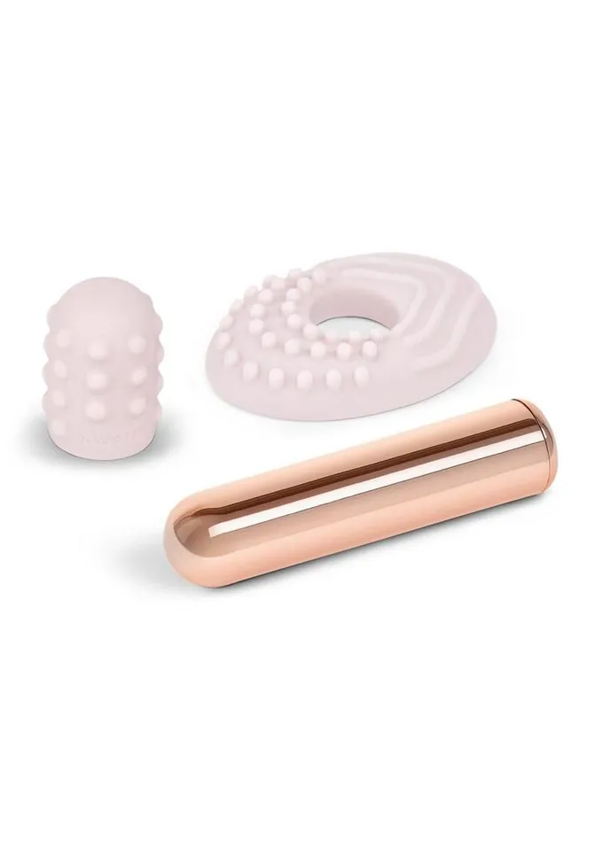 Le Wand Le Wand Bullet Rechargeable Vibrator with Textured Silicone Sleeve and Ring Female Sex Toys