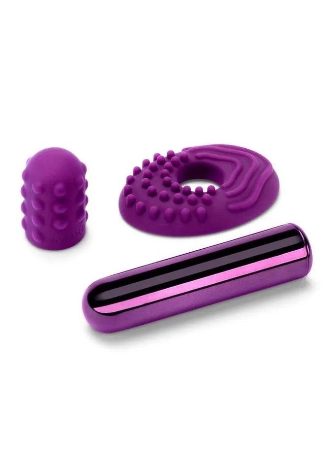 Le Wand Le Wand Bullet Rechargeable Vibrator with Textured Silicone Sleeve and Ring Female Sex Toys