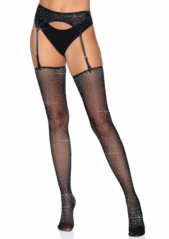 Leg Avenue Rhinestone Micro Net Garter Belt and Stockings Leg Avenue Vibrators