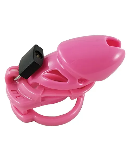 Locked In Lust The Vice Standard Chastity Cage Pink Ll Creations LLC Male Sex Toys