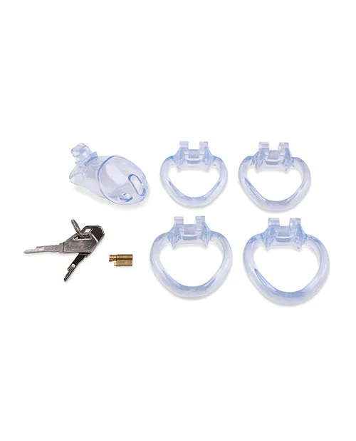 Lockmaster 35 Side Lock Resin Cock Cage Clear Electric Eel INC Male Sex Toys