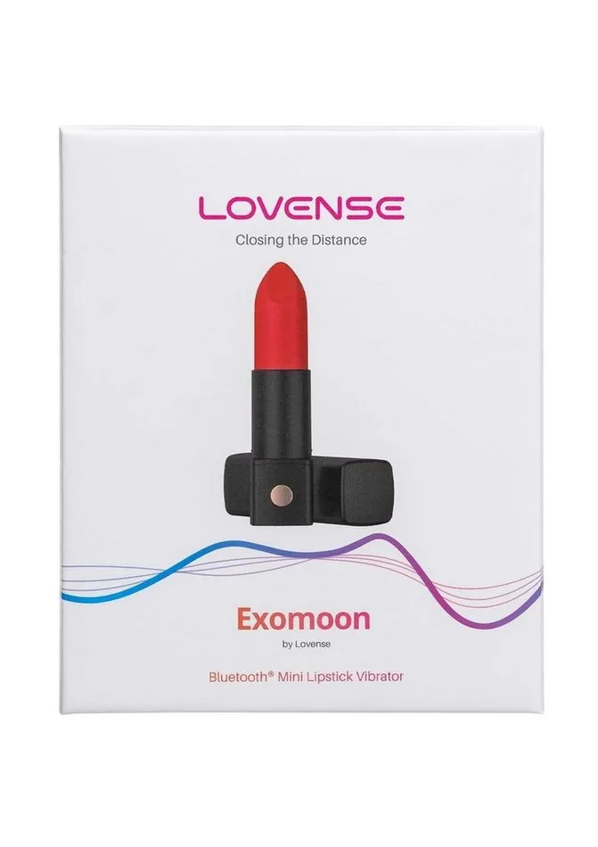 Lovense Female Sex Toys Lovense Exomoon Rechargeable Silicone Lipstick Bullet Vibrator