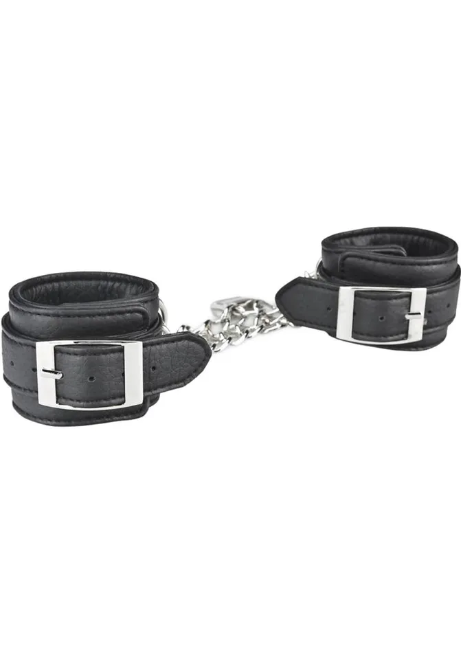 Lux Fetish Couples Lux Fetish Unisex Leatherette Cuffs Adjustable