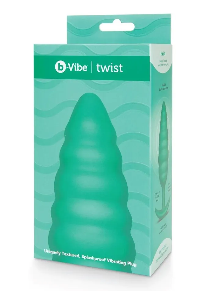 Male Sex Toys bVibe BVibe Twist Textured Rechargeable Silicone Anal Plug