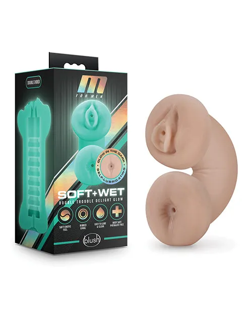 Male Sex Toys Blush Novelties M For Men Soft And Wet Double Stroker Ivory