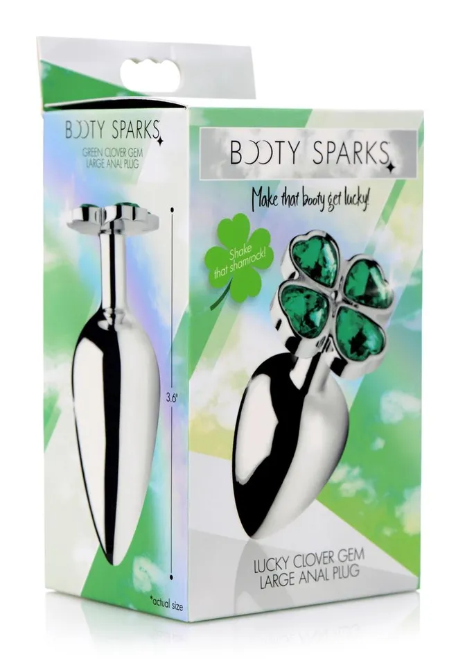 Male Sex Toys Booty Sparks Booty Sparks Lucky Clover Gem Large Anal Plug