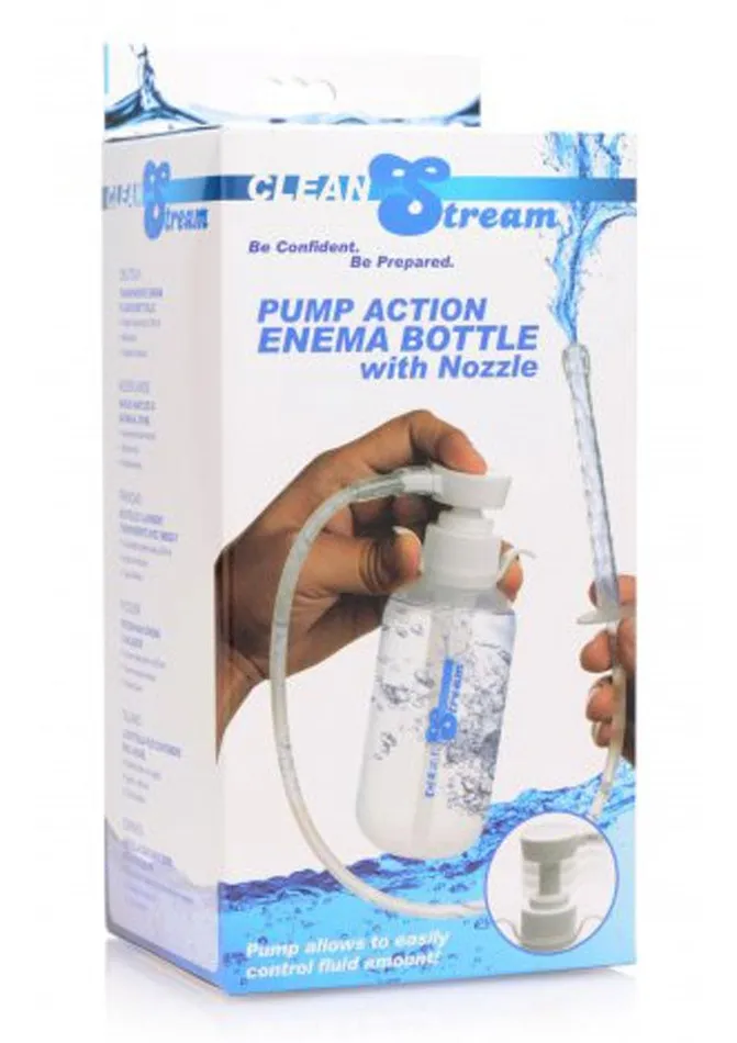 Male Sex Toys Cleanstream Cleanstream Pump Action Enema Bottle with Nozzle