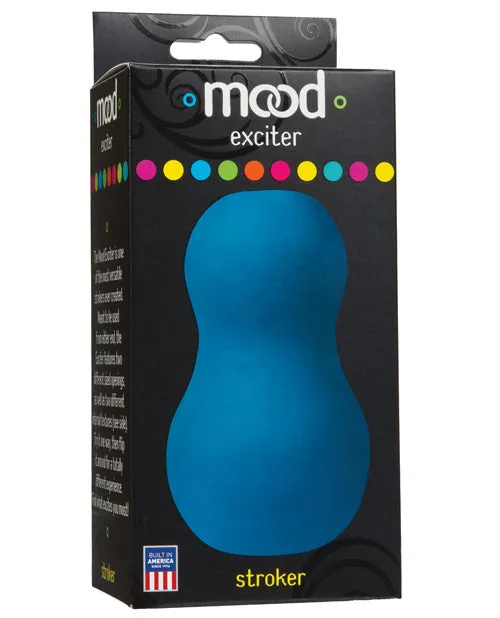 Male Sex Toys Doc Johnson Mood Ultraskyn Exciter Stroker Blue