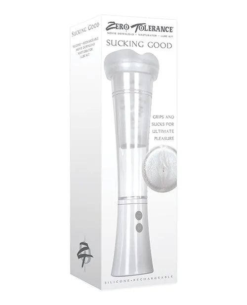 Male Sex Toys Evolved Novelties INC Sucking Good Rechargeable Vibrating Pump White