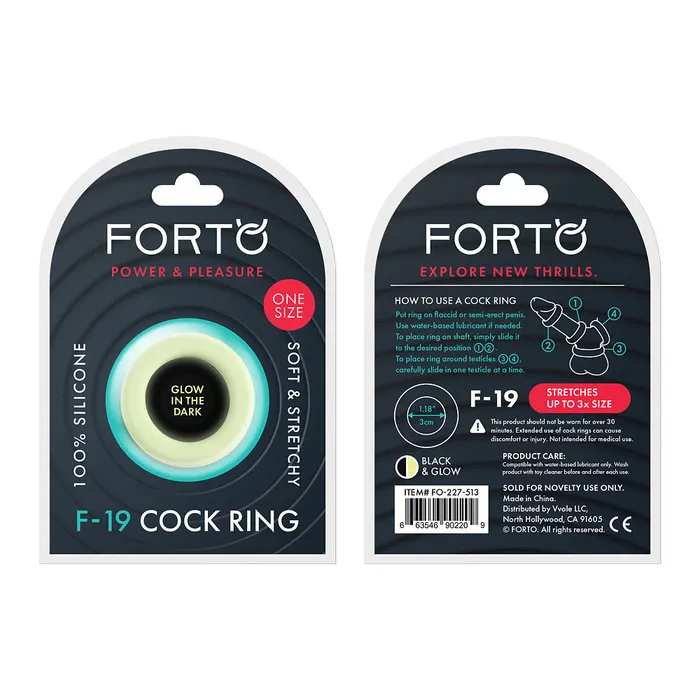 Male Sex Toys FORTO ORTO F19 CRing Assorted Colors