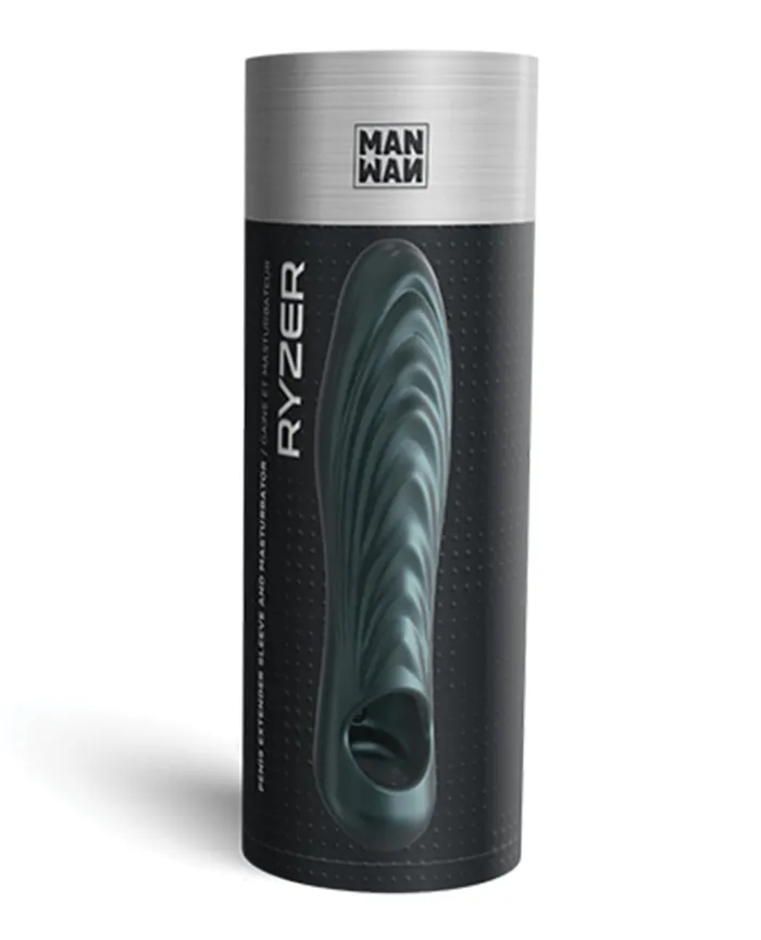 Male Sex Toys Lovely Planet Manwan RYZER Penis Sleeve Pine Gray