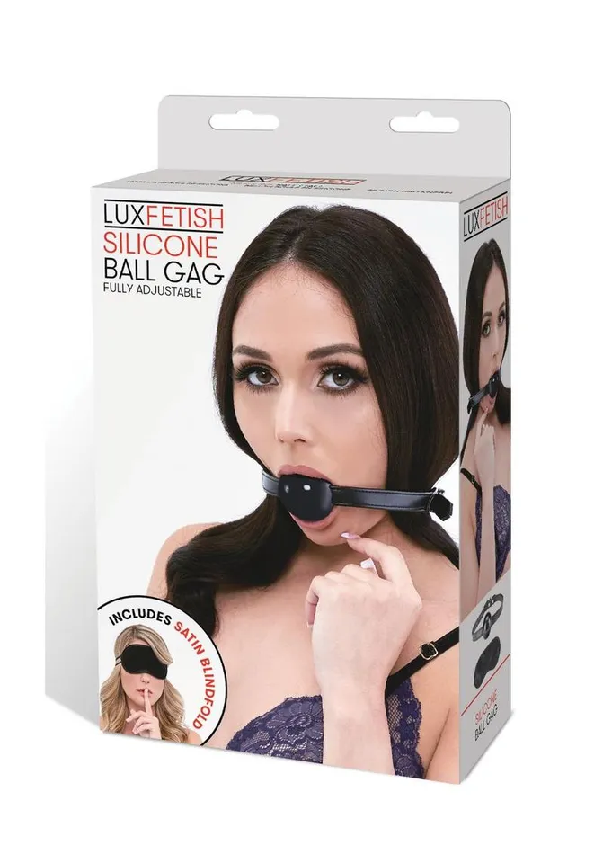 Male Sex Toys Lux Fetish Lux Fetish Silicone Ball Gag