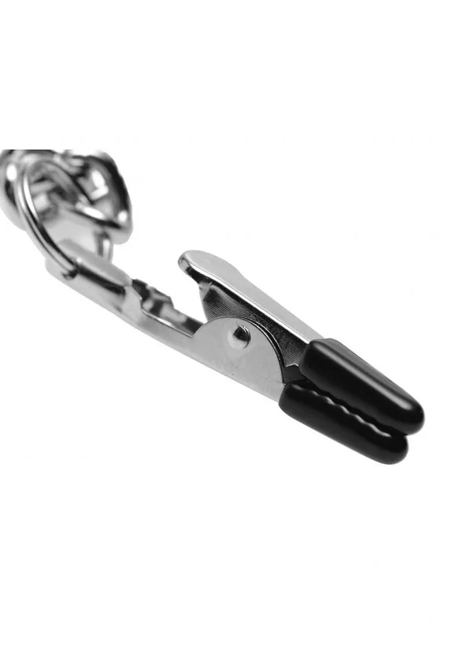 Male Sex Toys Master Series Collar Nipple and Clit Clamp Master Series