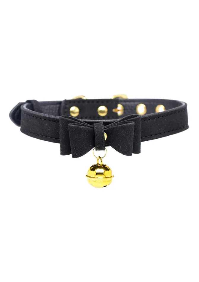 Male Sex Toys Master Series Master Series Golden Kitty Cat Bell Collar