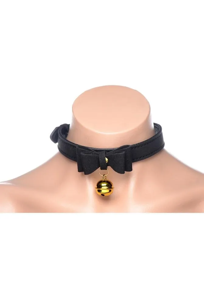 Male Sex Toys Master Series Master Series Golden Kitty Cat Bell Collar