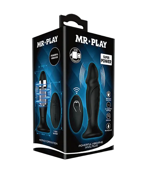 Male Sex Toys Mr Play Mr Play Phallic Vibrating Anal Plug