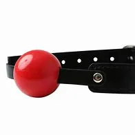 Male Sex Toys Nice and nasty Bz Sex and Mischief Solid Ball Gag Red