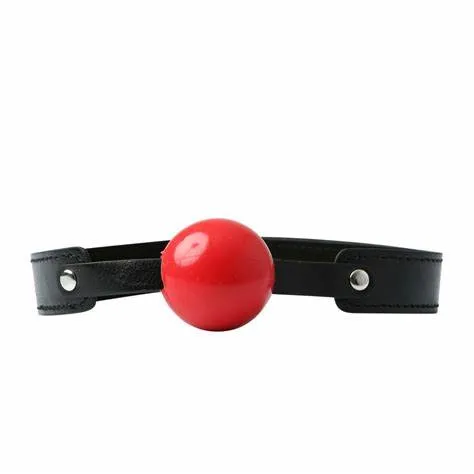 Male Sex Toys Nice and nasty Bz Sex and Mischief Solid Ball Gag Red