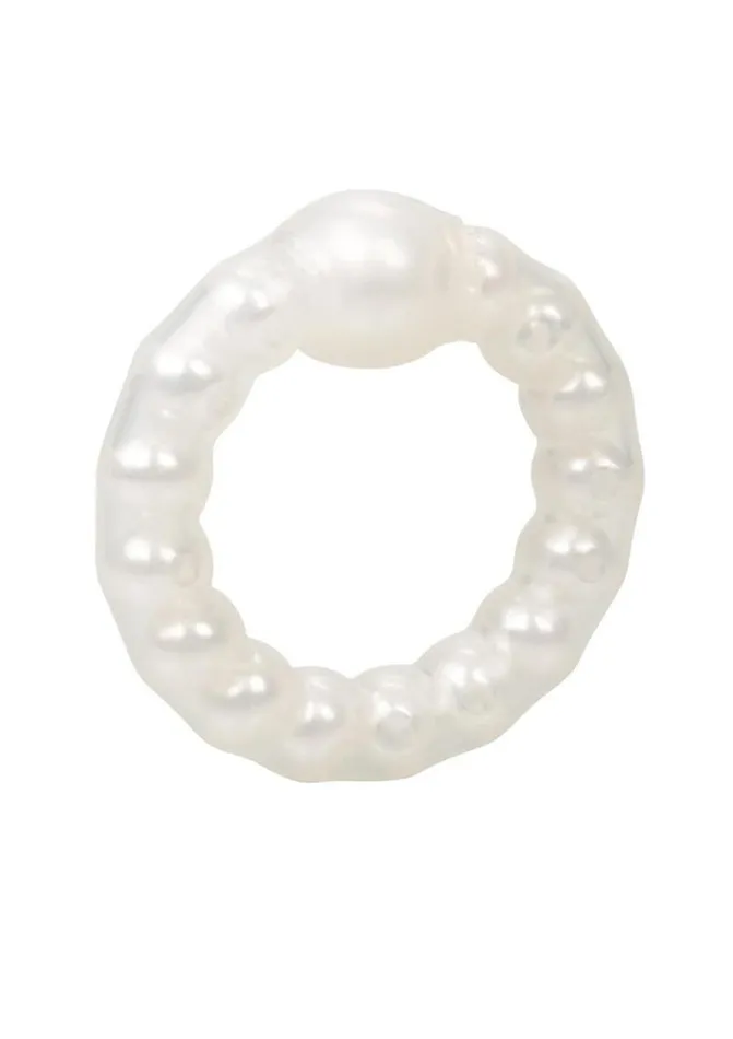 Male Sex Toys Rings Pearl Beaded Prolong Silicone Cock Ring