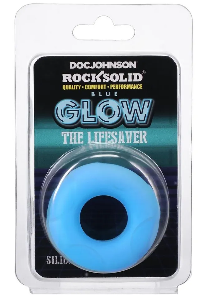 Male Sex Toys Rock Solid Rock Solid Lifesaver Glow In The Dark Silicone Cock Ring