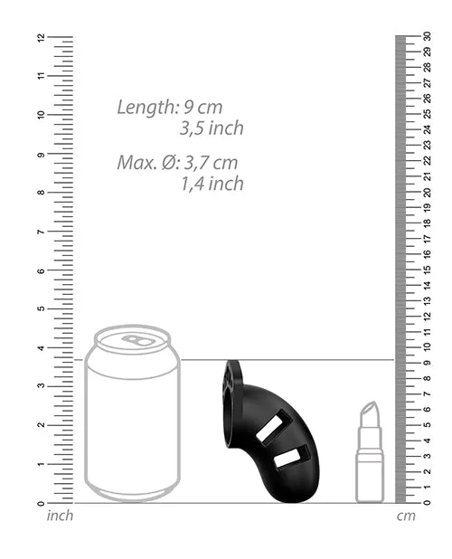 Male Sex Toys Shots Chastity 35 Cock Cage Model 20 Black Shots America LLC