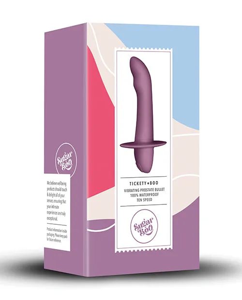 Male Sex Toys Sugarboo Tickety Boo Vibrating Prostate Bullet Mauve Rocksoff