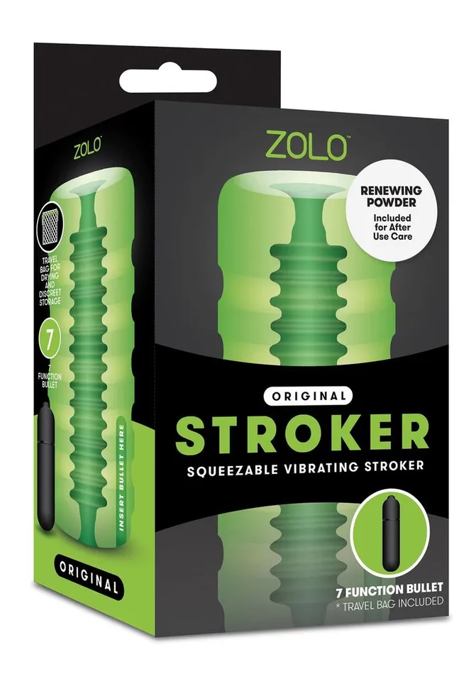 Male Sex Toys ZOLO Original Stroker Squeezable Vibrating Masturbator with Bullet Zolo