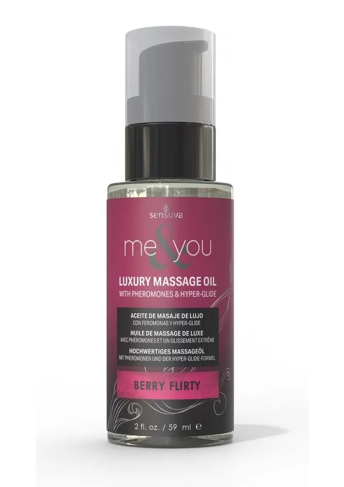 Me and You Me and You Pheromone Infused Luxury Massage Oil Berry Flirty Couples