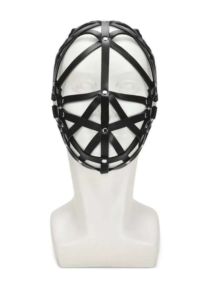 Me You Us Restraints ME YOU US Web Hood Pu Leather Bondage Hood