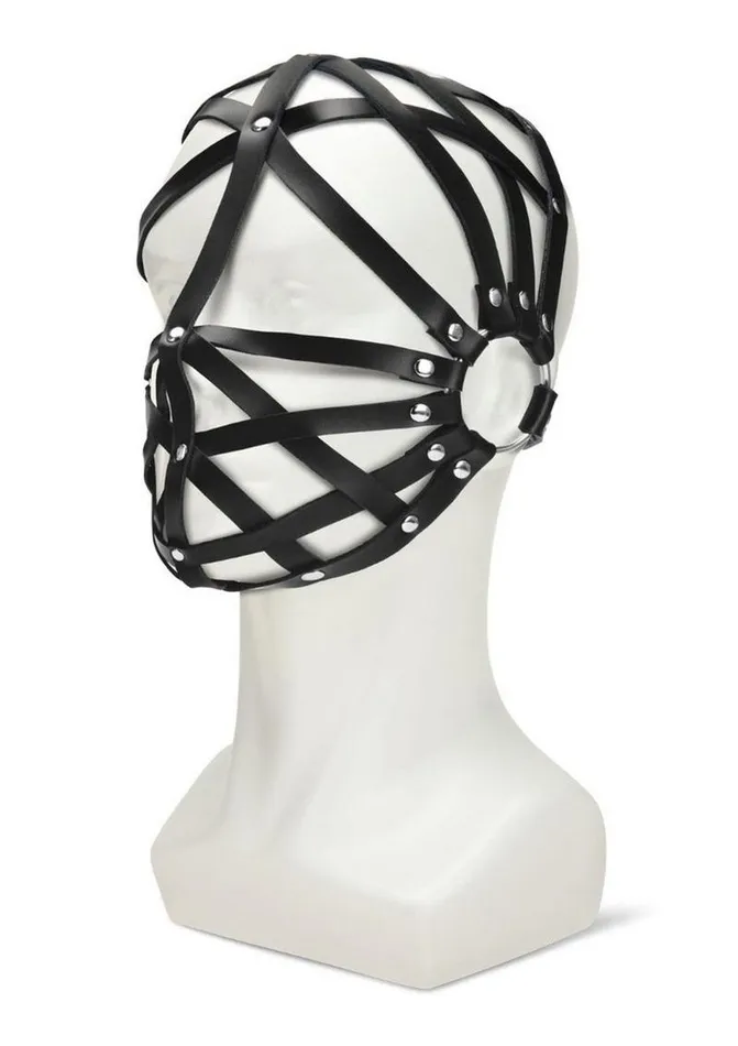 Me You Us Restraints ME YOU US Web Hood Pu Leather Bondage Hood