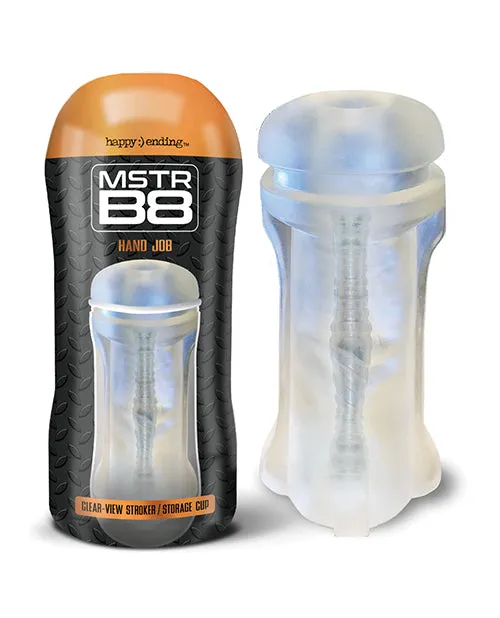 MSTR B8 Clear View Stroker Clear Global Novelties LLC Male Sex Toys