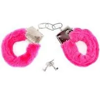 Nice and nasty Bz Vibrators Ouch HeavyDuty Fluffy Handcuffs hot pink